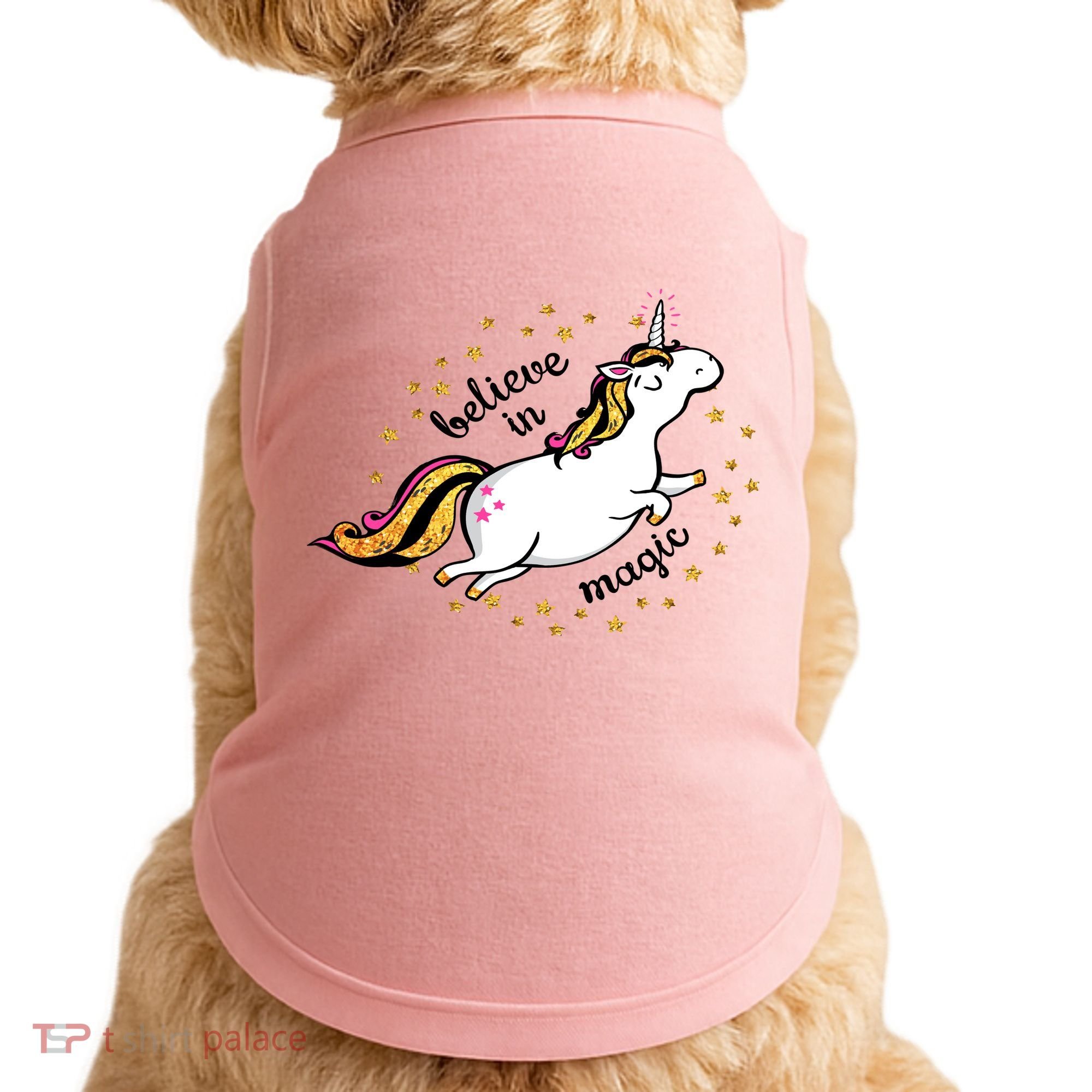 Unicorn Believe In Magic Doggie Tank