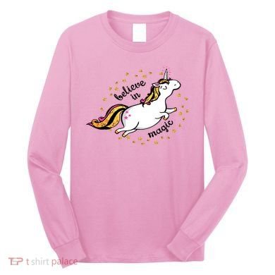 Unicorn Believe In Magic Long Sleeve Shirt