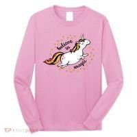 Unicorn Believe In Magic Long Sleeve Shirt thumb 0