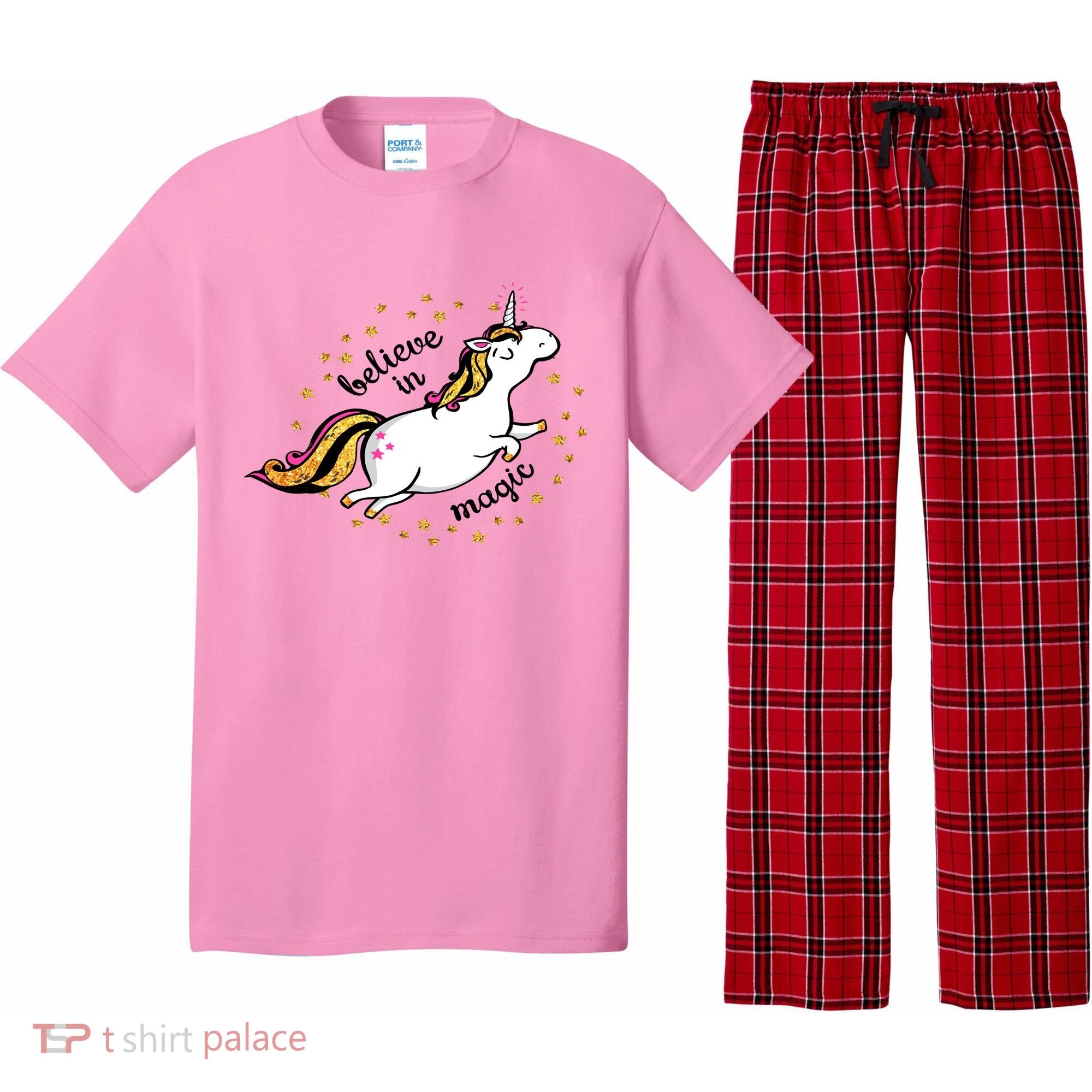 Unicorn Believe In Magic Pajama Set