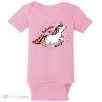 Unicorn Believe In Magic Baby Bodysuit thumb 0