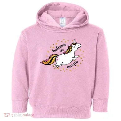 Unicorn Believe In Magic Toddler Hoodie
