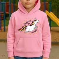 Unicorn Believe In Magic Kids Hoodie thumb 2