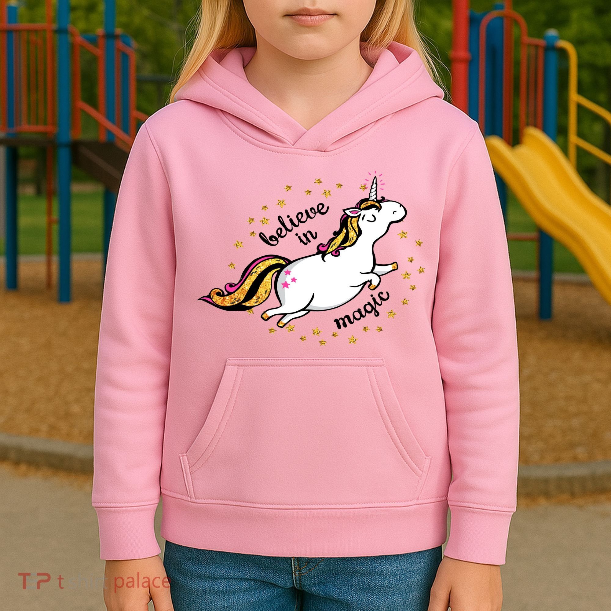 Unicorn Believe In Magic Kids Hoodie