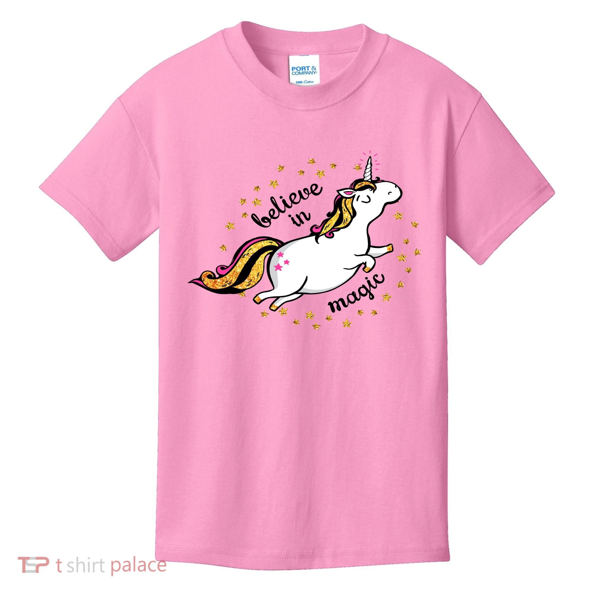 Unicorn Believe In Magic Kids T-Shirt