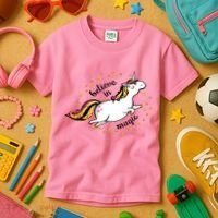 Unicorn Believe In Magic Kids T-Shirt thumb 3