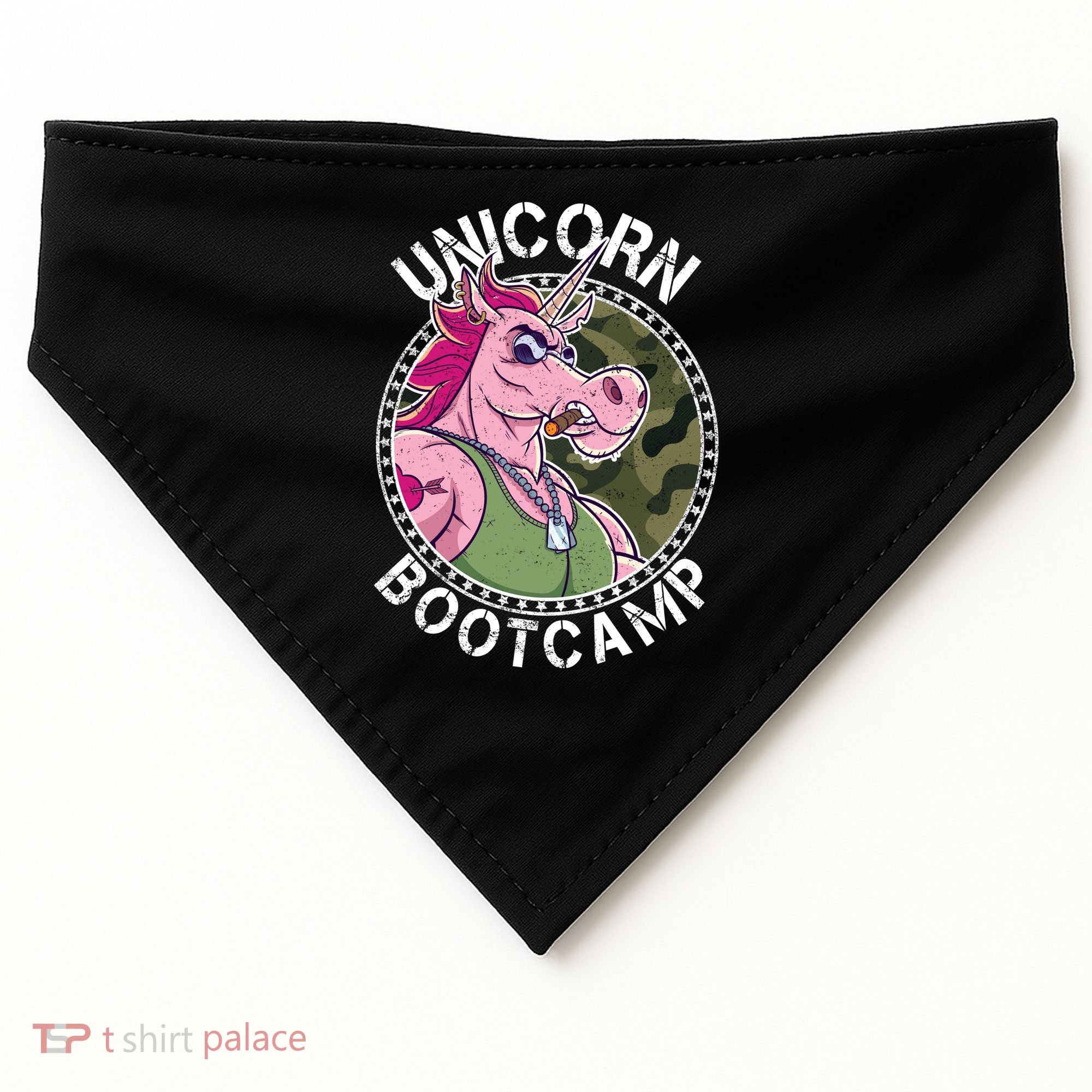 Unicorn Boot Camp USA-Made Doggie Bandana