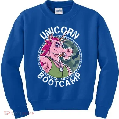 Unicorn Boot Camp Kids Sweatshirt