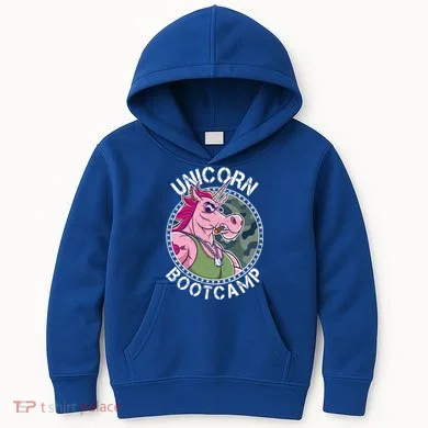 Unicorn Boot Camp Kids Hoodie