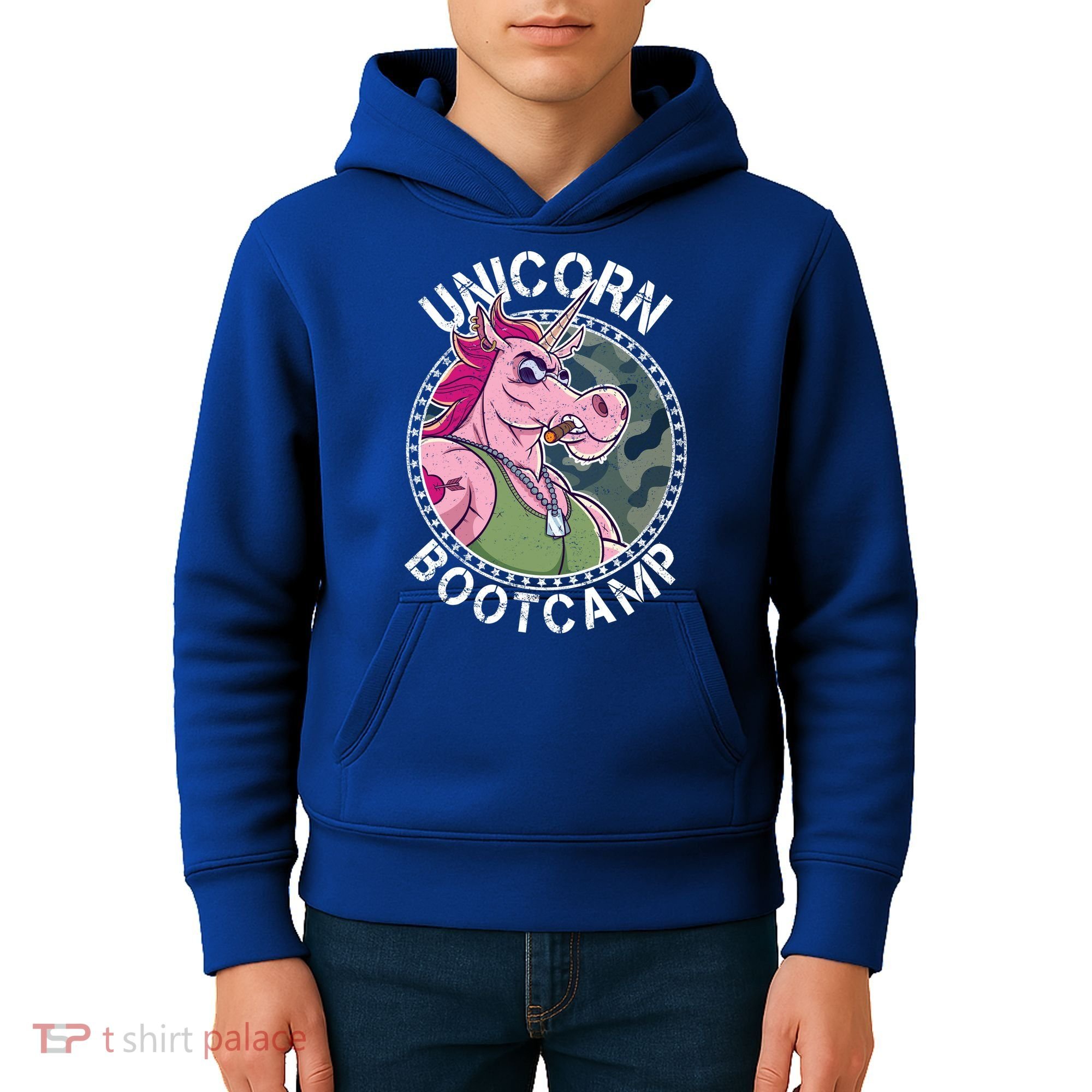 Unicorn Boot Camp Kids Hoodie