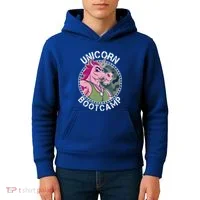Unicorn Boot Camp Kids Hoodie thumb 4