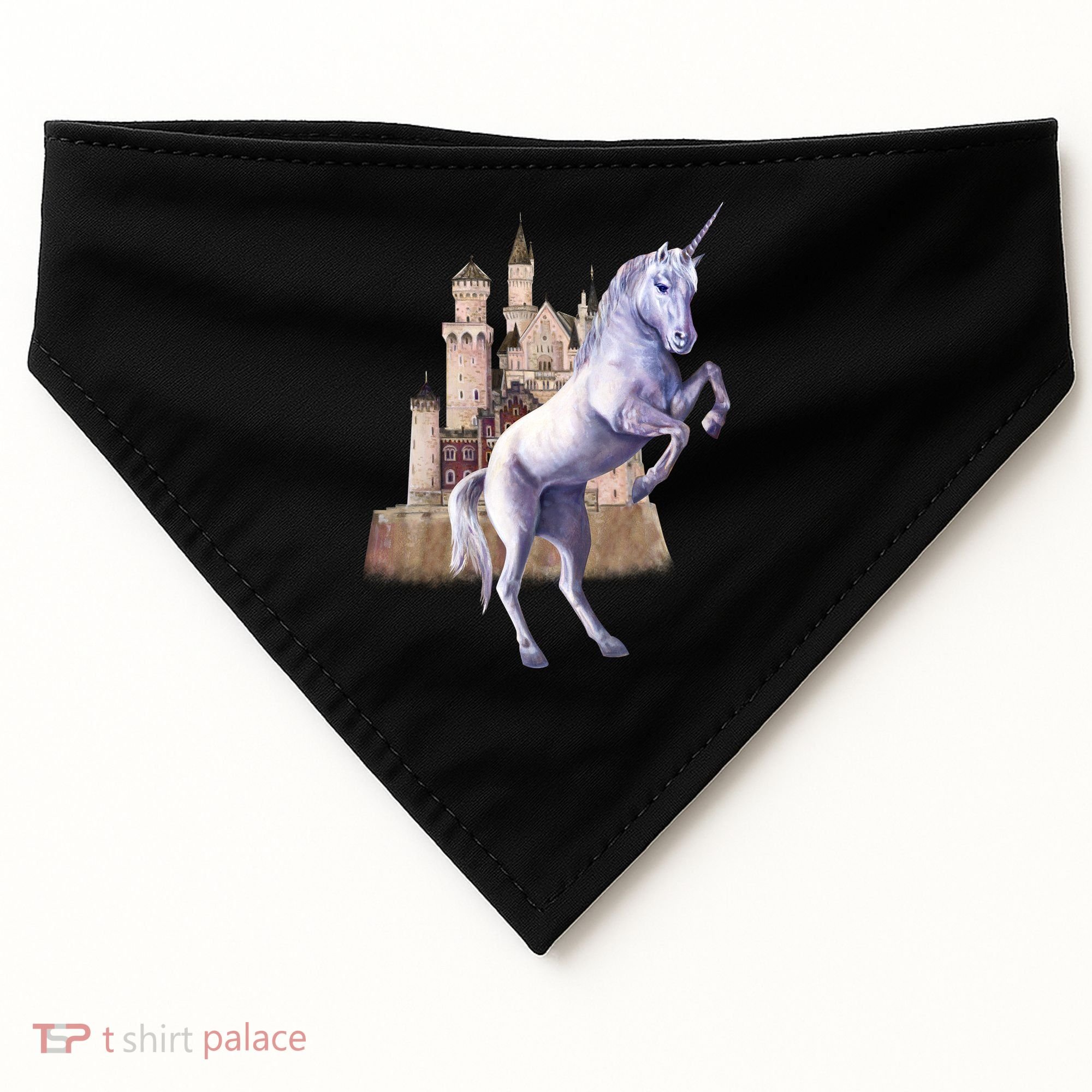 Unicorn Castle USA-Made Doggie Bandana