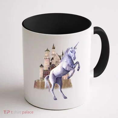 Unicorn Castle Coffee Mug back