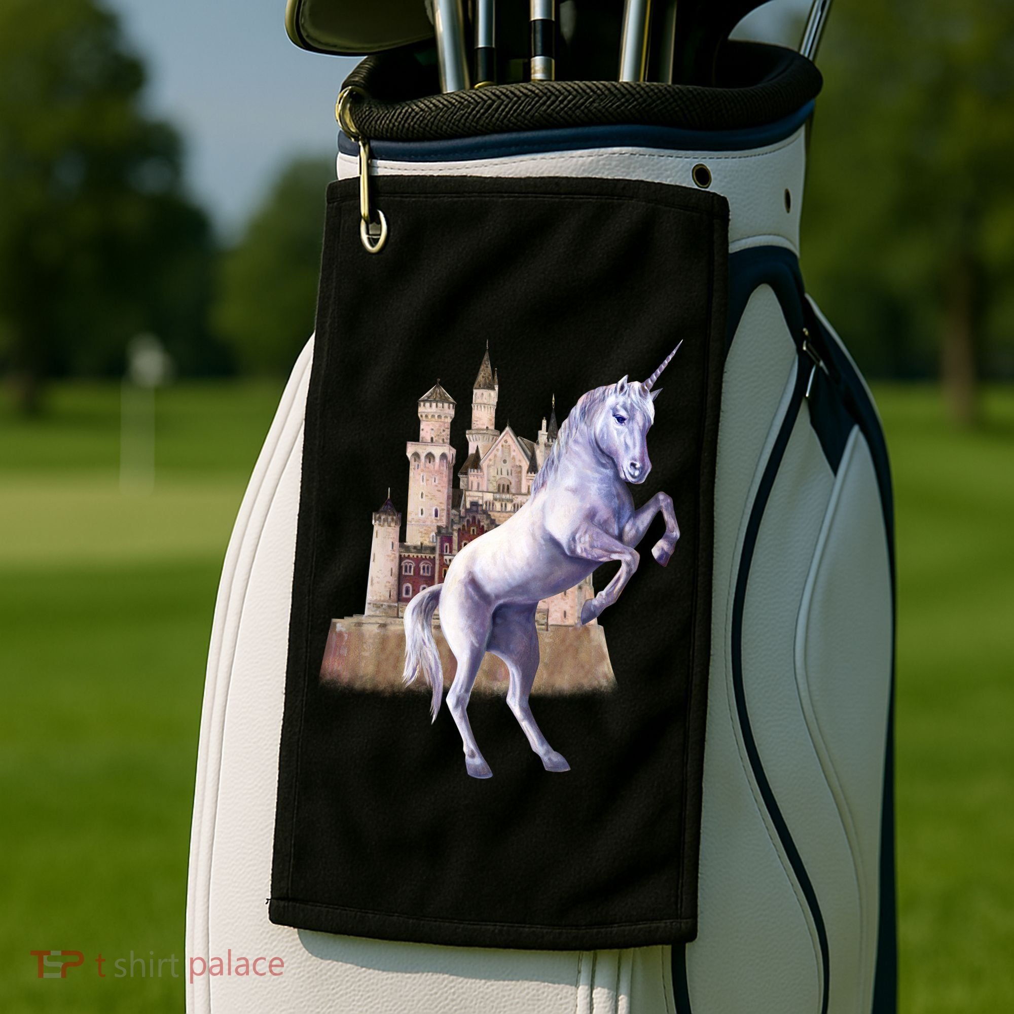 Unicorn Castle Golf Towel