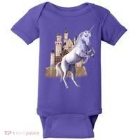 Unicorn Castle Baby Bodysuit thumb 0