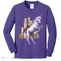 Unicorn Castle Kids Long Sleeve Shirt thumb 0