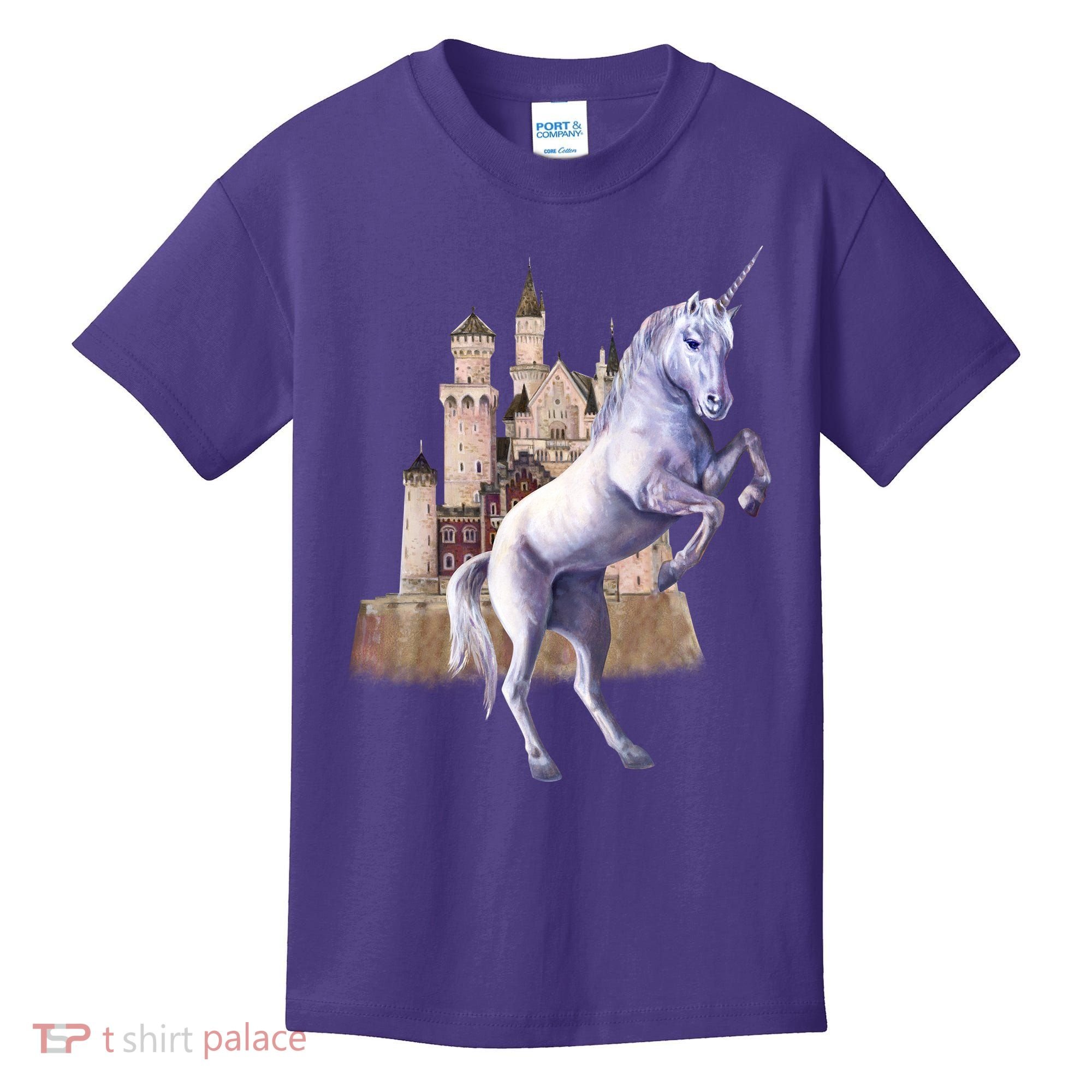 Unicorn Castle Kids T-Shirt