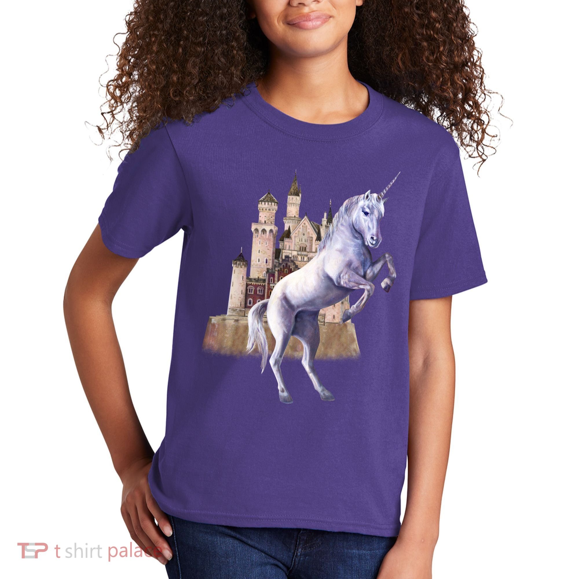 Unicorn Castle Kids T-Shirt