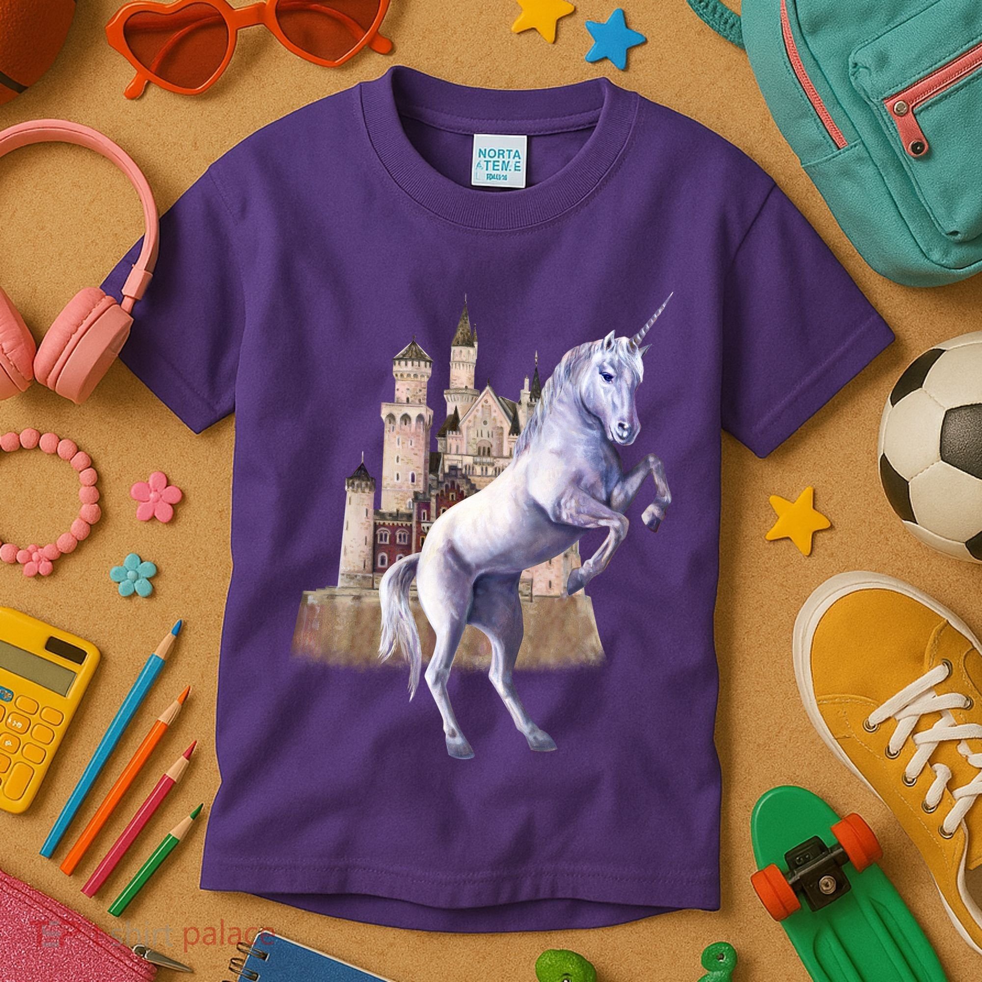 Unicorn Castle Kids T-Shirt