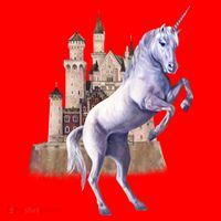 Unicorn Castle Santa Hat thumb 1