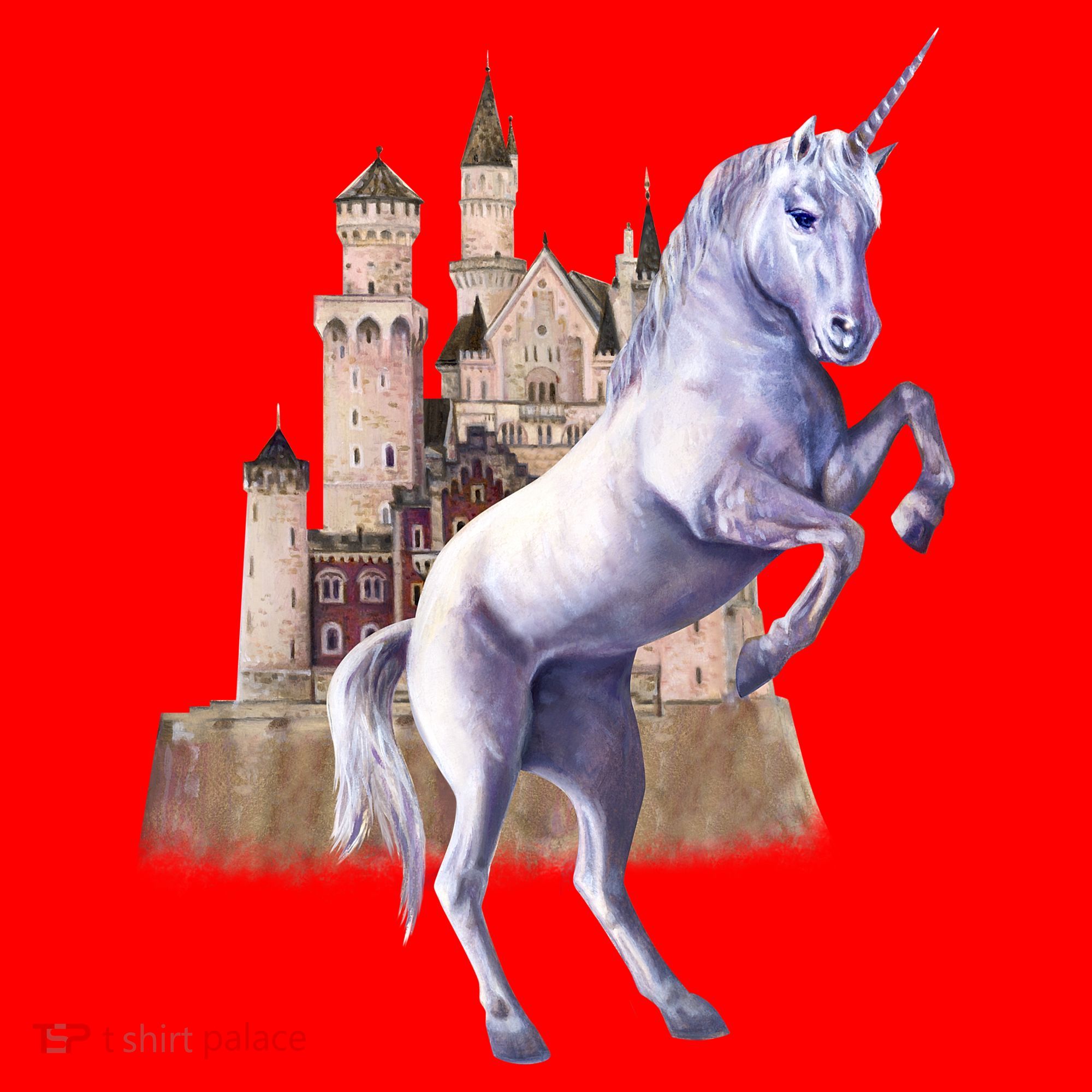 Unicorn Castle Santa Hat