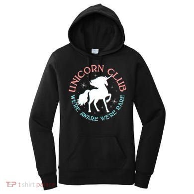 Unicorn Club We're Aware We're Rare Women's Hoodie