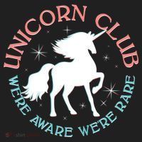 Unicorn Club We're Aware We're Rare Golf Towel thumb 3