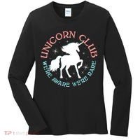 Unicorn Club We're Aware We're Rare Women's Long Sleeve Shirt thumb 0