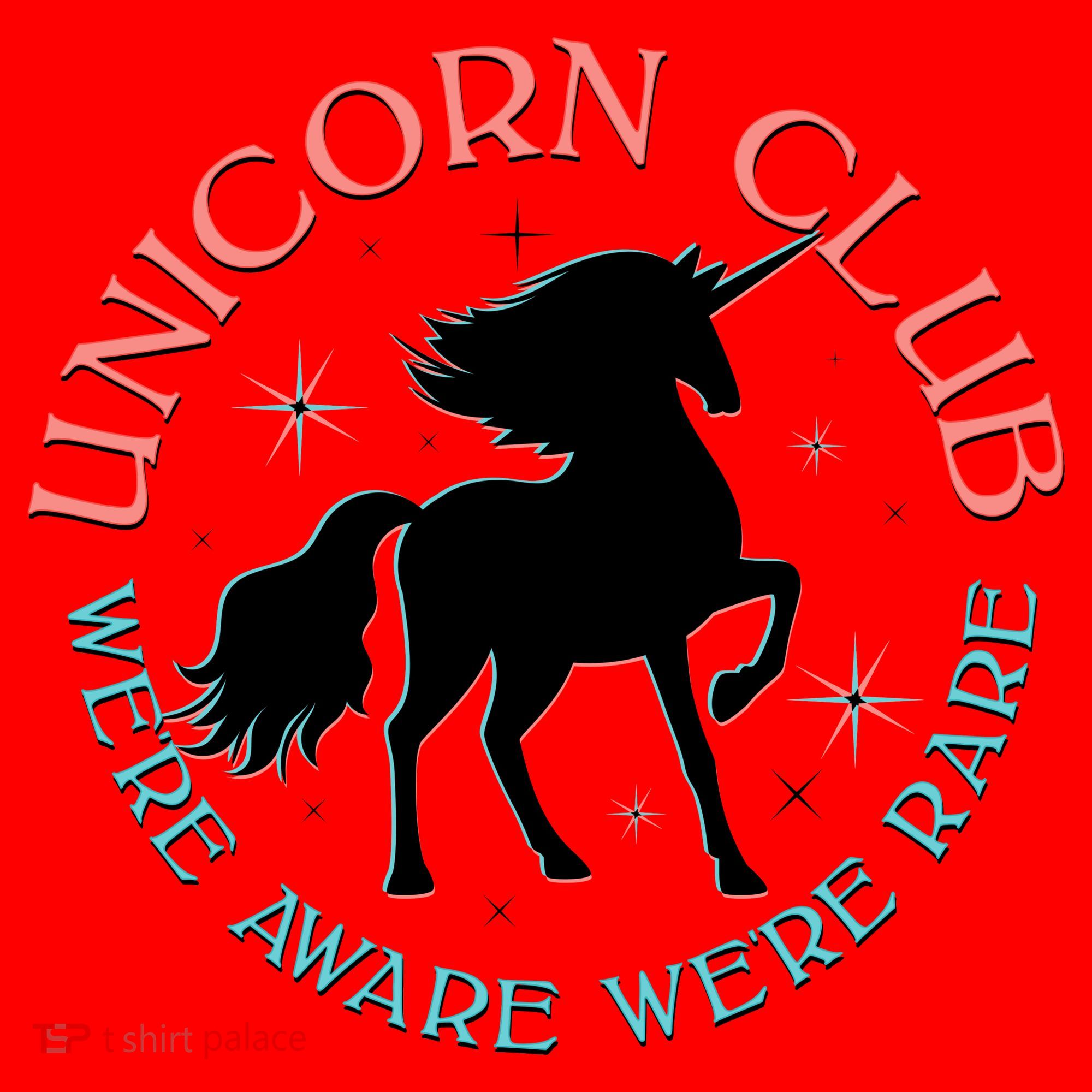 Unicorn Club We're Aware We're Rare Santa Hat