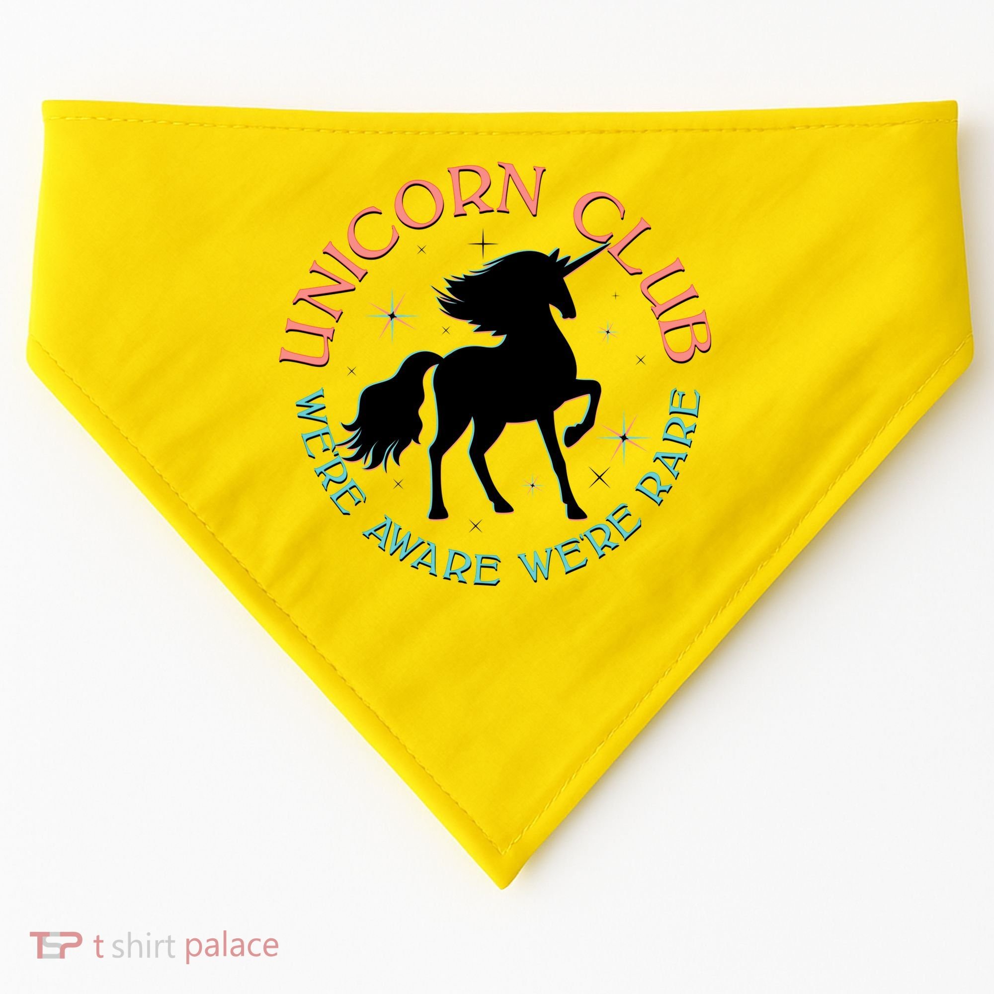 Unicorn Club We're Aware We're Rare USA-Made Doggie Bandana