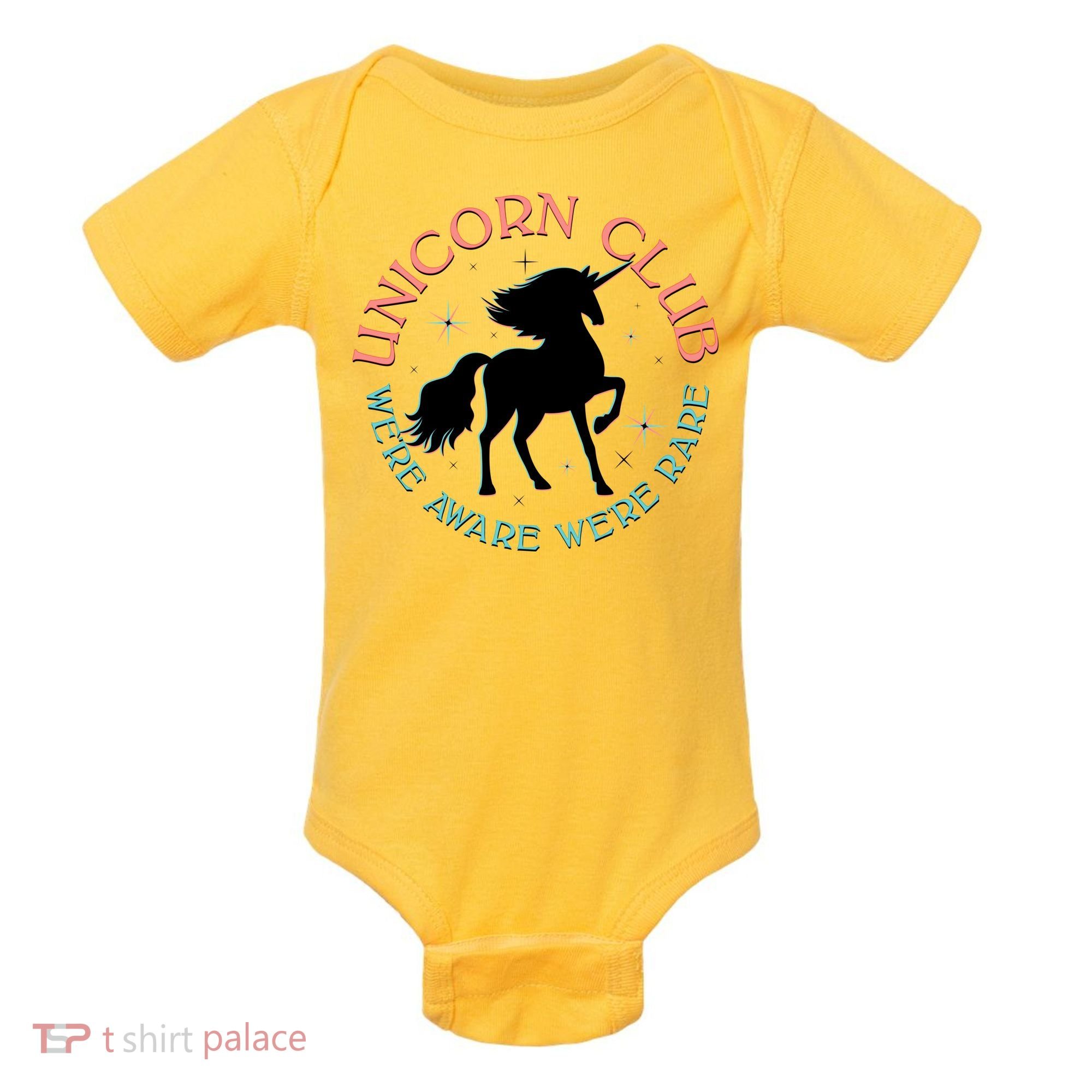 Unicorn Club We're Aware We're Rare Baby Bodysuit