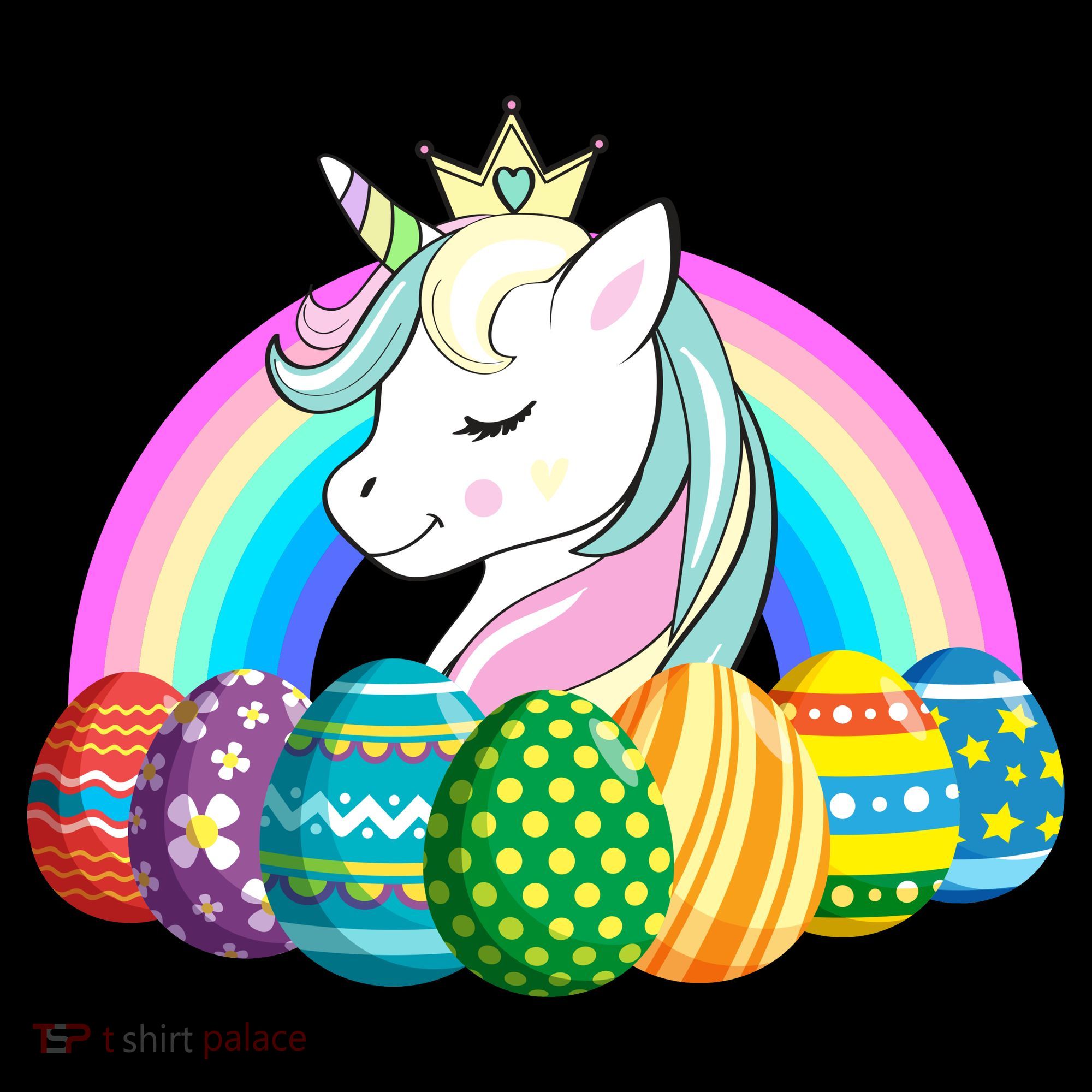 Unicorn Easter Eggs Doggie Tank