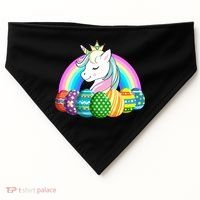 Unicorn Easter Eggs USA-Made Doggie Bandana thumb 0