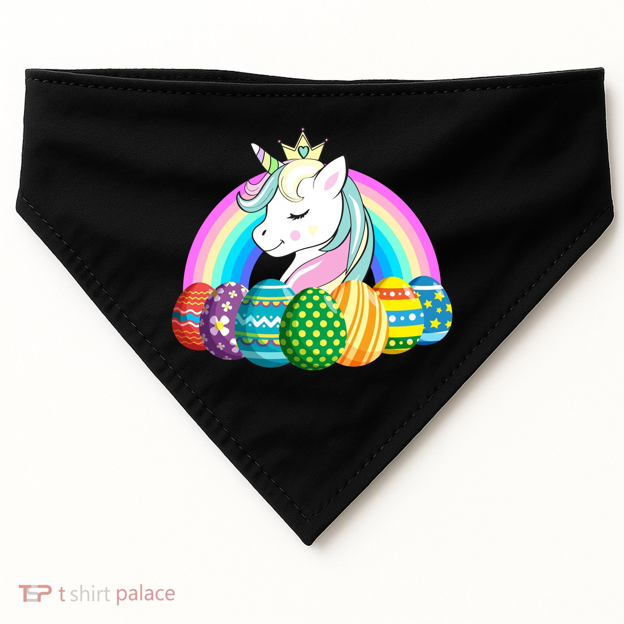 Unicorn Easter Eggs USA-Made Doggie Bandana