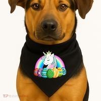 Unicorn Easter Eggs USA-Made Doggie Bandana thumb 1