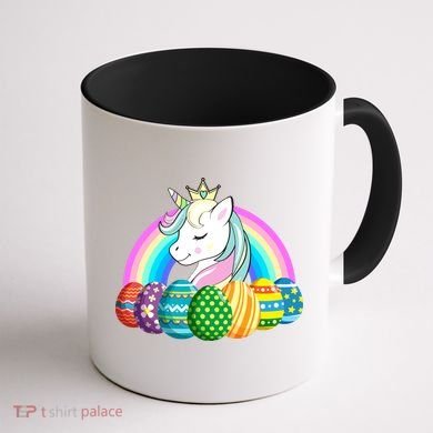 Unicorn Easter Eggs Coffee Mug back