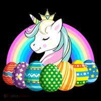Unicorn Easter Eggs Ornament thumb 1