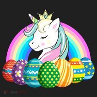 Unicorn Easter Eggs Hat thumb 2