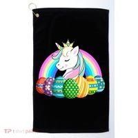 Unicorn Easter Eggs Golf Towel thumb 0