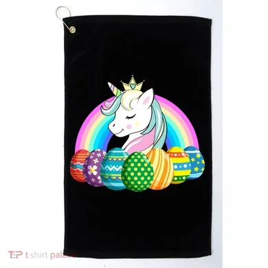Unicorn Easter Eggs Golf Towel