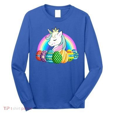 Unicorn Easter Eggs Long Sleeve Shirt