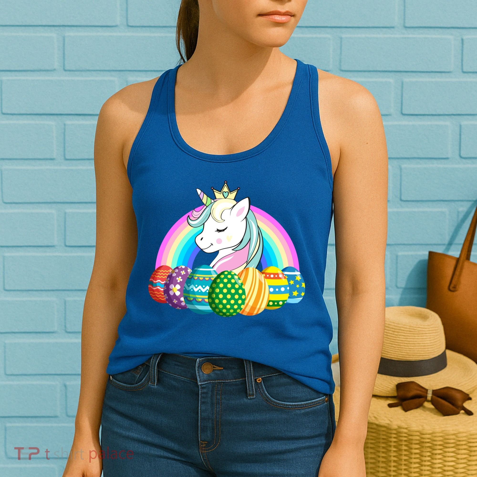 Unicorn Easter Eggs Women's Tank Top
