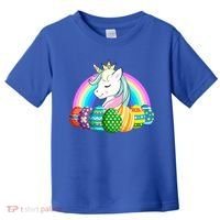 Unicorn Easter Eggs Toddler T-Shirt thumb 0