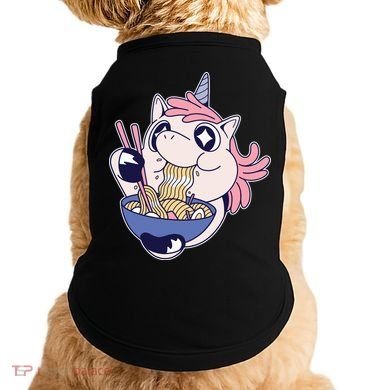 Unicorn Eating Ramen Noodles Doggie Tank