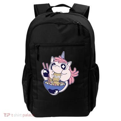 Unicorn Eating Ramen Noodles Backpack