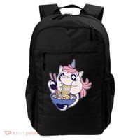 Unicorn Eating Ramen Noodles Backpack thumb 0