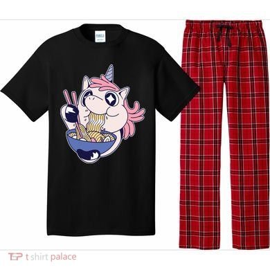 Unicorn Eating Ramen Noodles Pajama Set