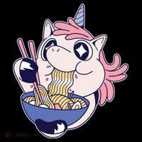 Unicorn Eating Ramen Noodles Women's Hoodie thumb 2