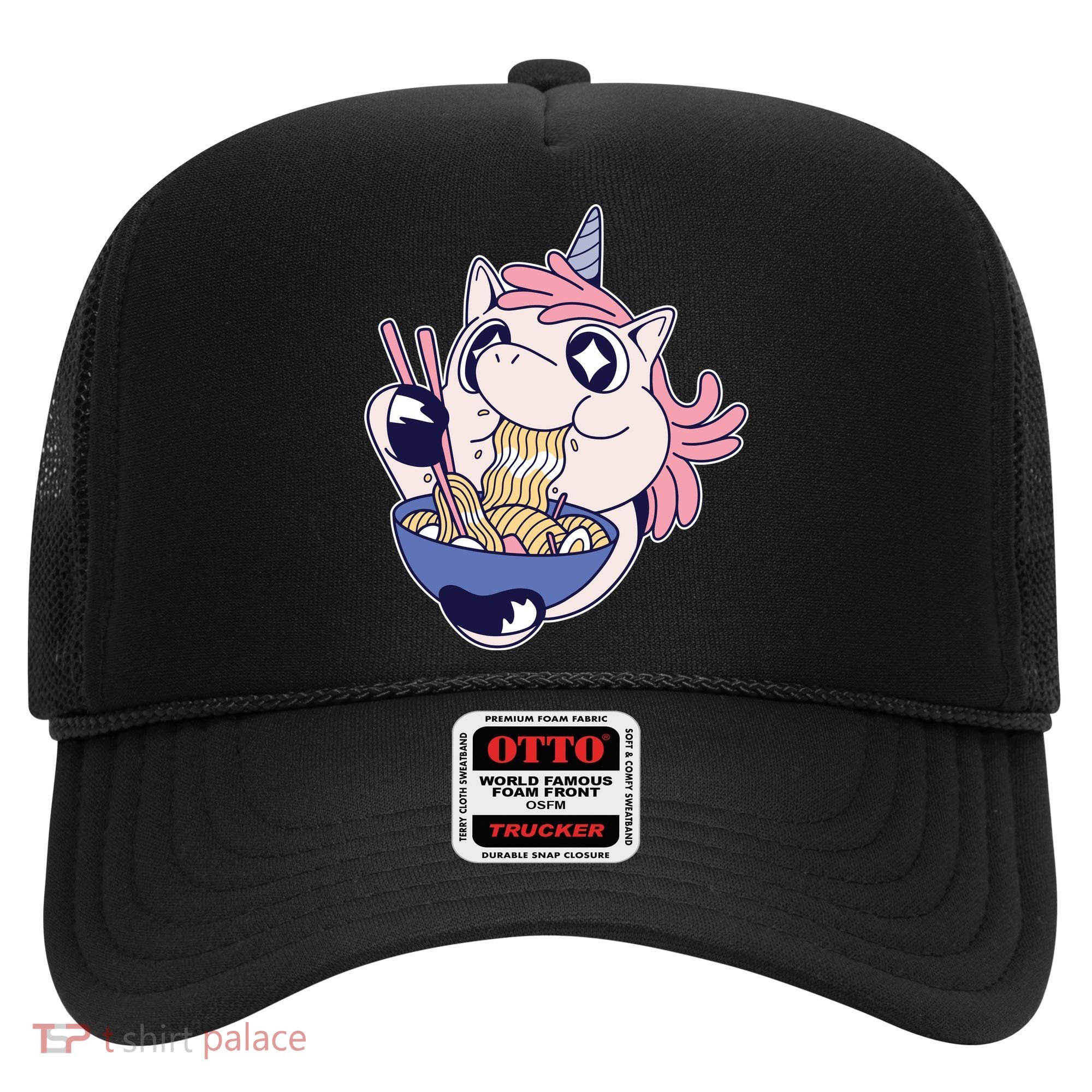 Unicorn Eating Ramen Noodles Hat