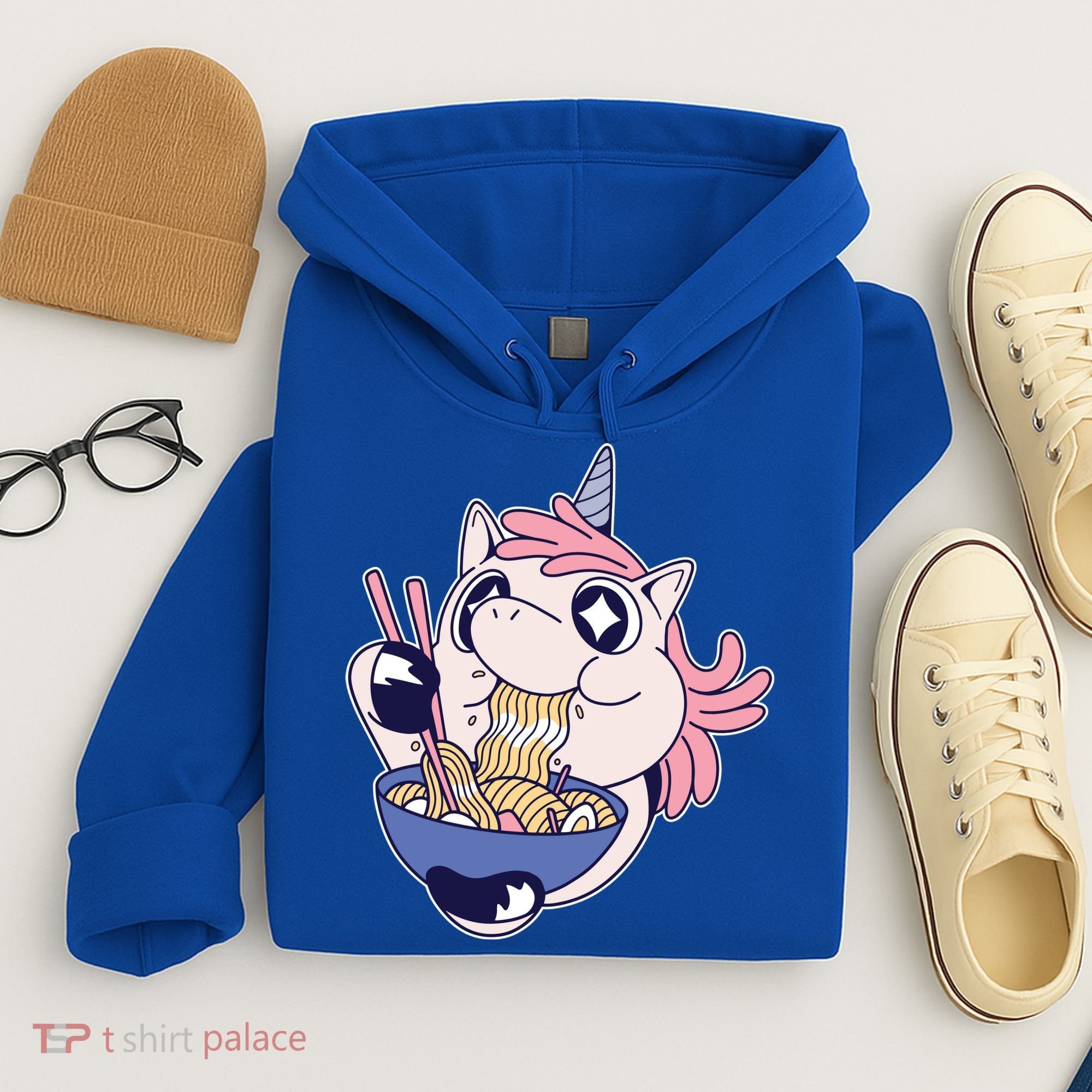 Unicorn Eating Ramen Noodles Hoodie